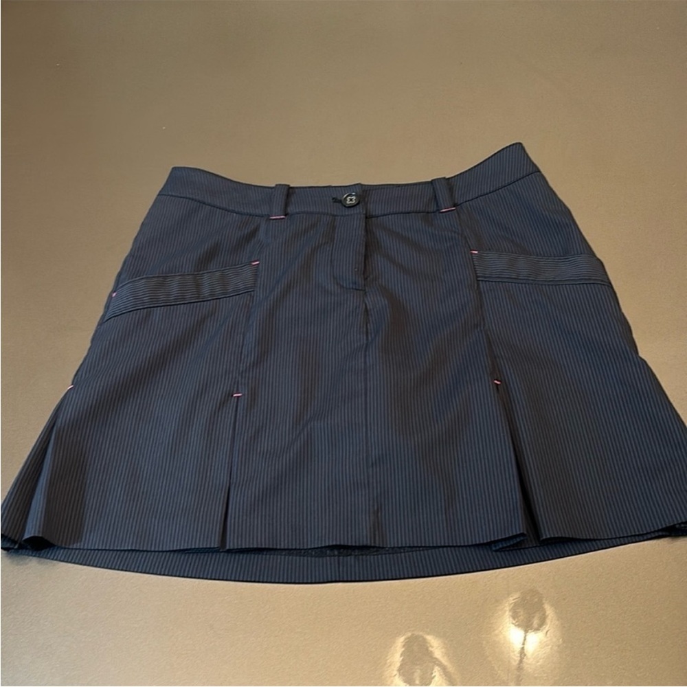 Navy Pinstripe Women's NIKE GOLF Skirt